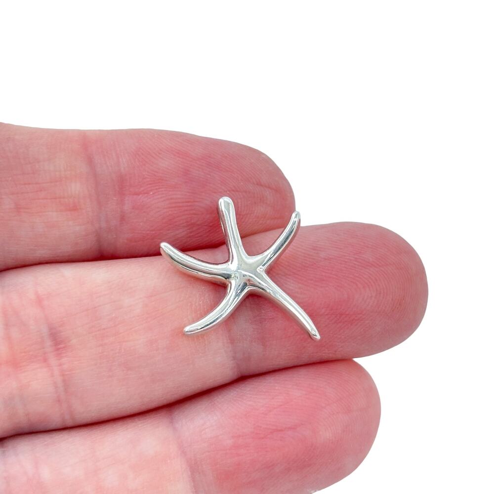 Vintage Sterling Silver 925 Sea Starfish Pendant
